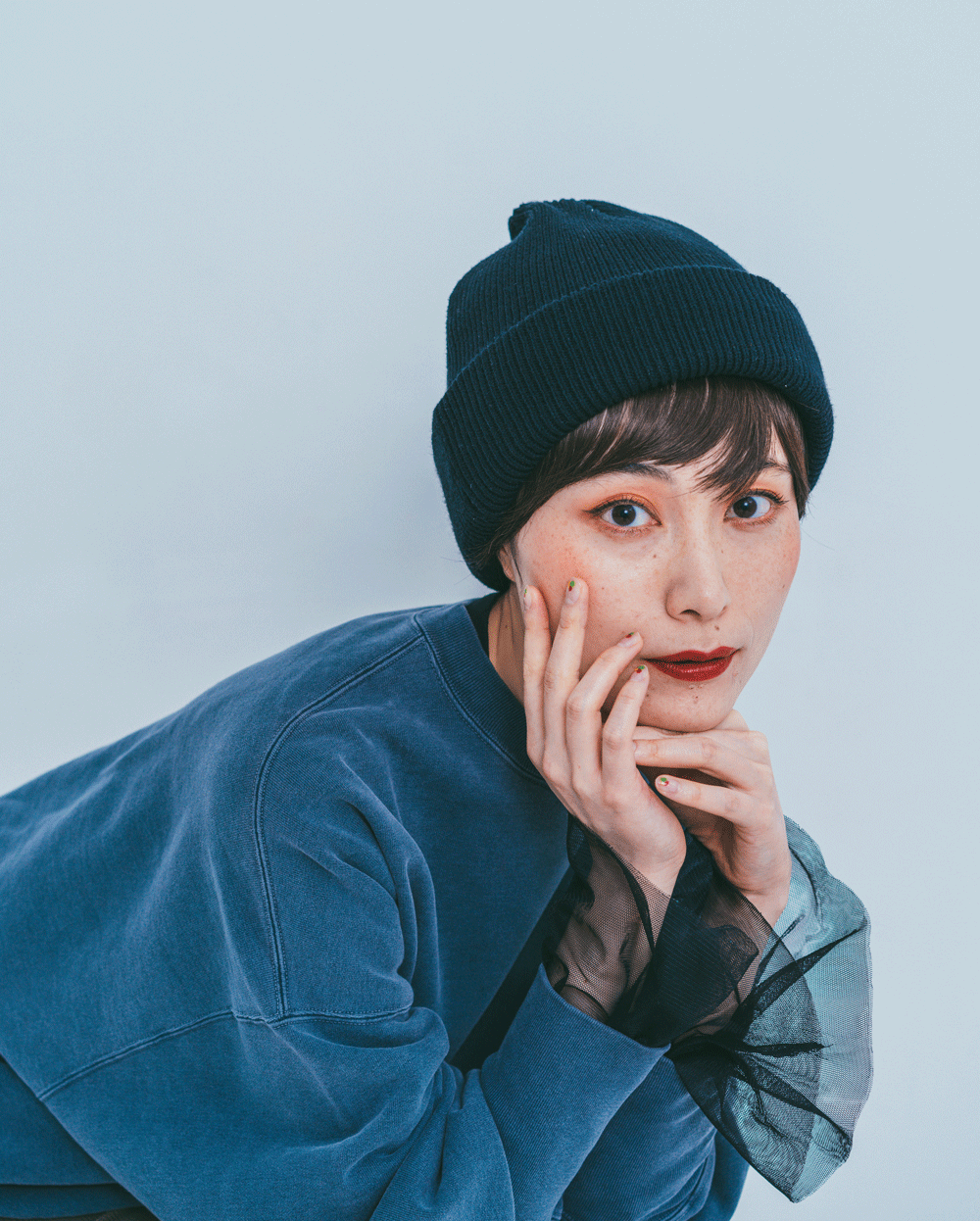 VALLAD バラッド ビーニー ○白黒 VALLAD STUDIO BEANIE CAP VALLAD バラッド ビーニー ○白黒 VALLAD STUDIO BEANIE CAP