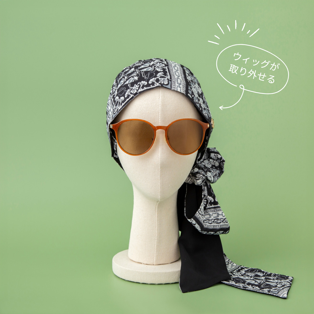 SCARF HAT / Marine-Black – BAREN(バレン) SCARF HAT / Marine-Black – BAREN(バレン)