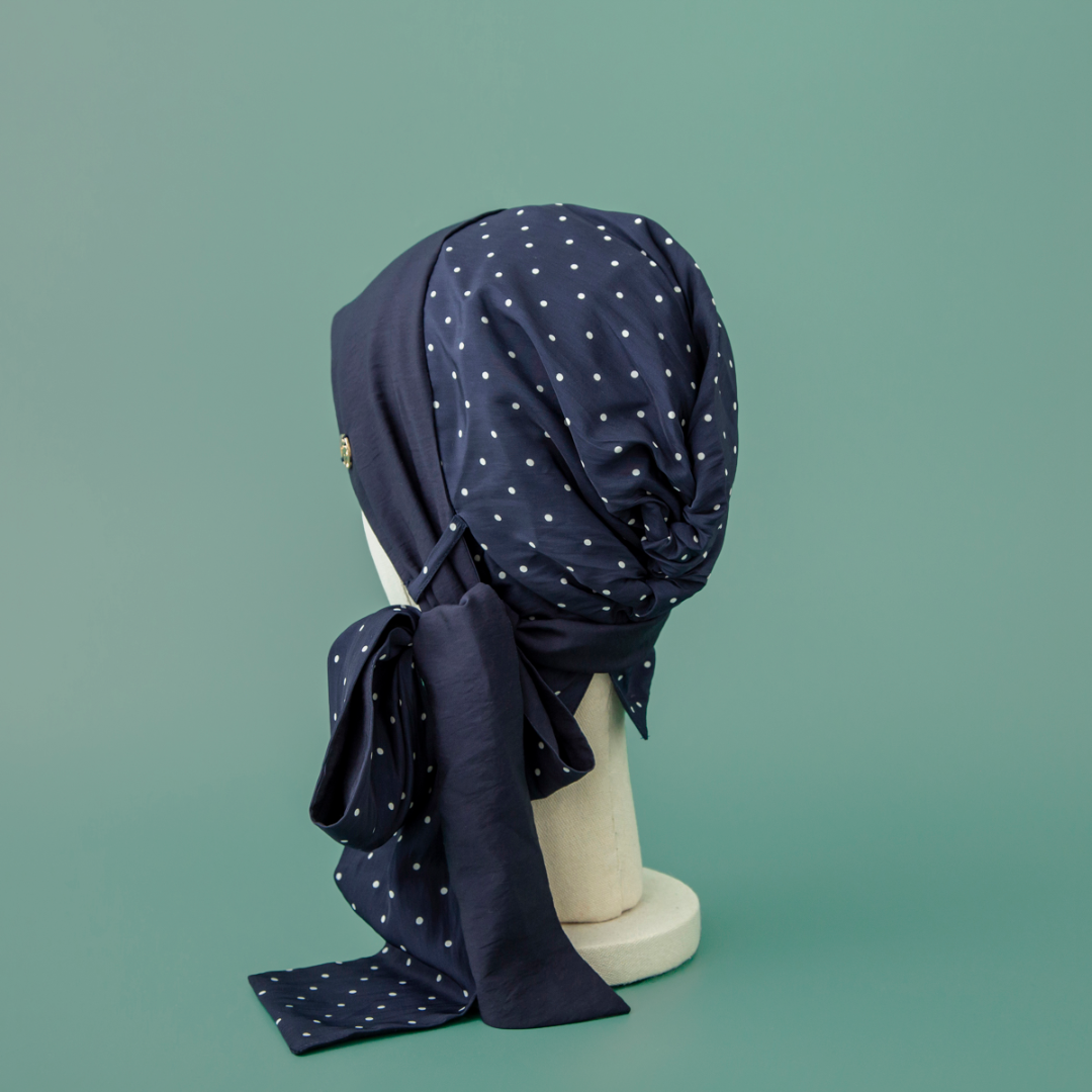 ヘアアクセサリー BAREN SCARF HAT SCARF HAT (M) / DotChiffon-Beige – BAREN（バレン）