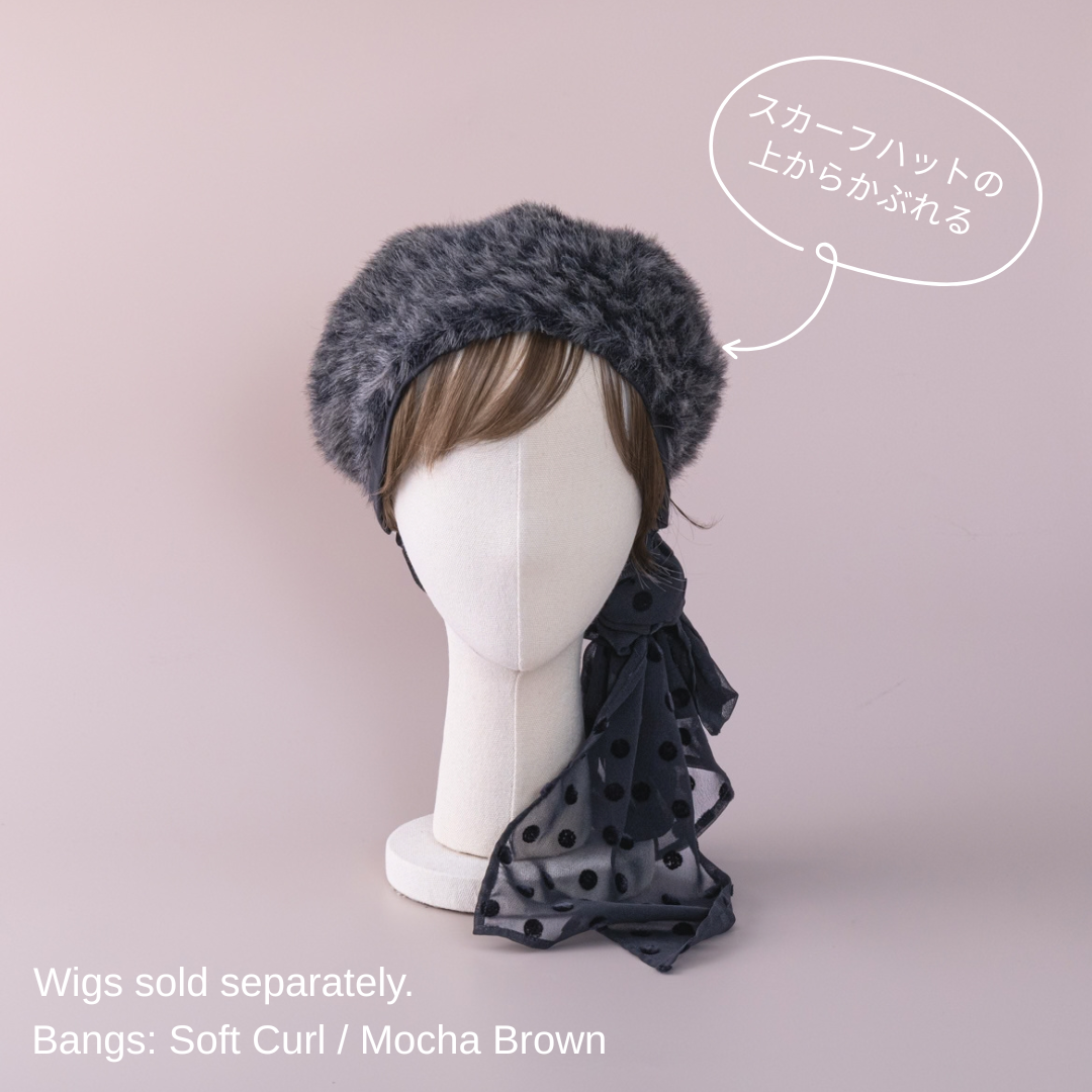 BERET/ Shaggy leopard-Charcoal – BAREN（バレン）