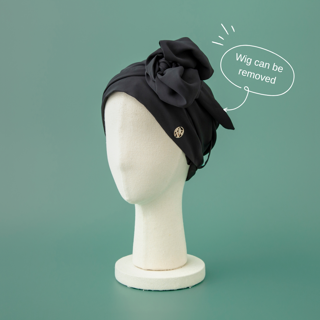 SCARF HAT (M) / Basic-Black