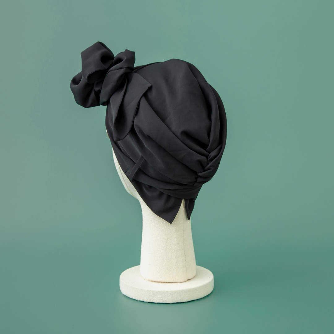 SCARF HAT (M) / Basic-Black