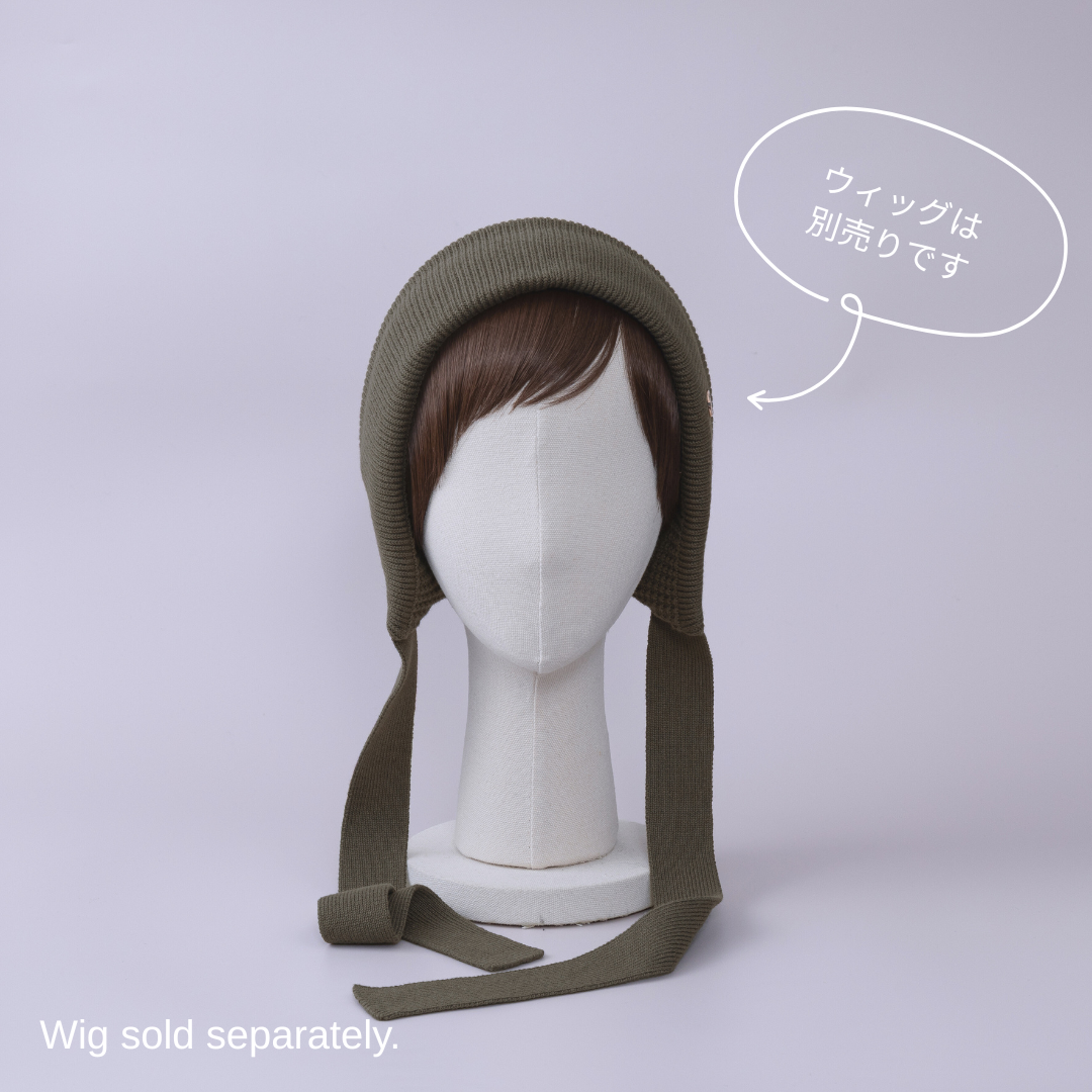 KNIT BONNET / Organic Cotton - Olive – BAREN（バレン）