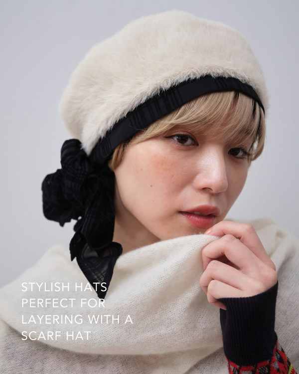 BERET/ Shaggy leopard-Ivory – BAREN（バレン）