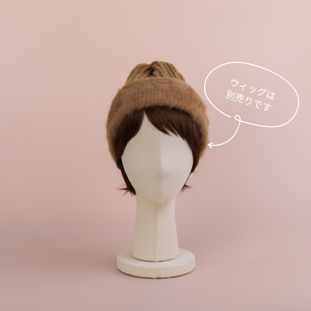 BEANIE / Fur - Camel