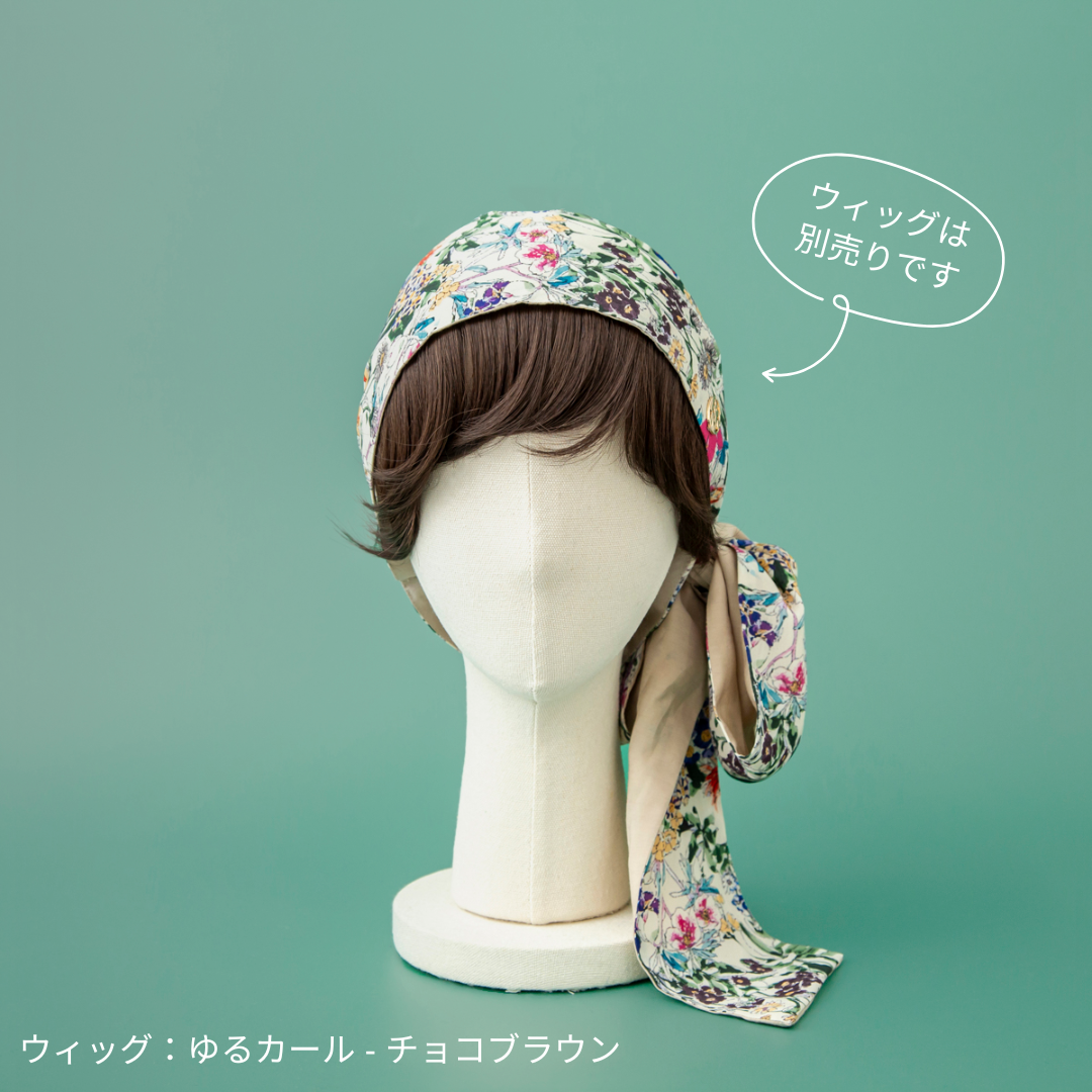 人気 SCARF HAT (M) / FlowerGarden-Beige – BAREN（バレン） 帽子