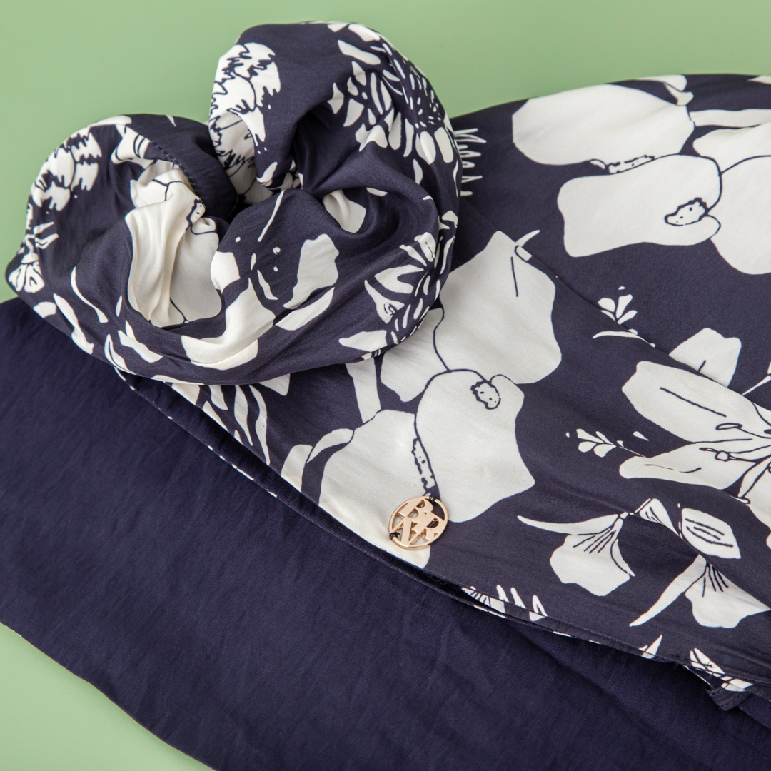 BAREN バレン スカーフハット / Botanical-Navy M BAREN バレン スカーフハット / Botanical-Navy M BARENバレン SCARF