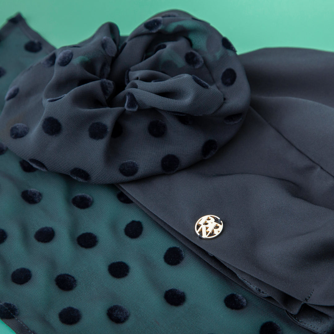小物 SCARF HAT (S) / Dot Chiffon-Black SCARF HAT (M) / Dot Chiffon-Black – BAREN（バレン）