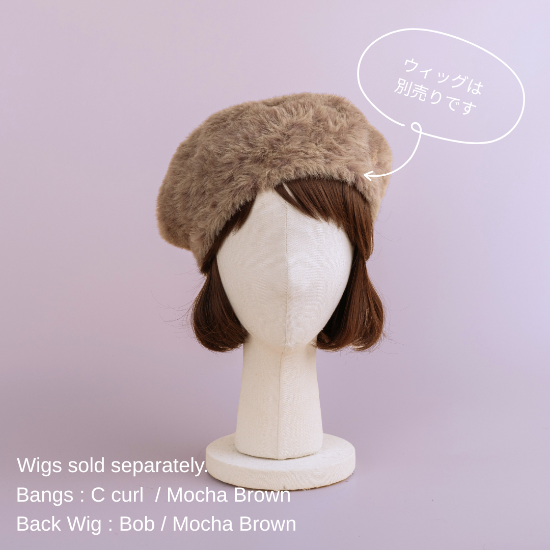 BERET/ Shaggy leopard-mocha – BAREN（バレン）