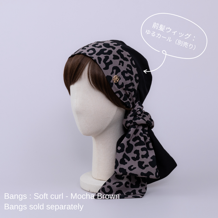 SCARF HAT / Leopard - Black – BAREN(バレン) SCARF HAT / Leopard - Black – BAREN(バレン)