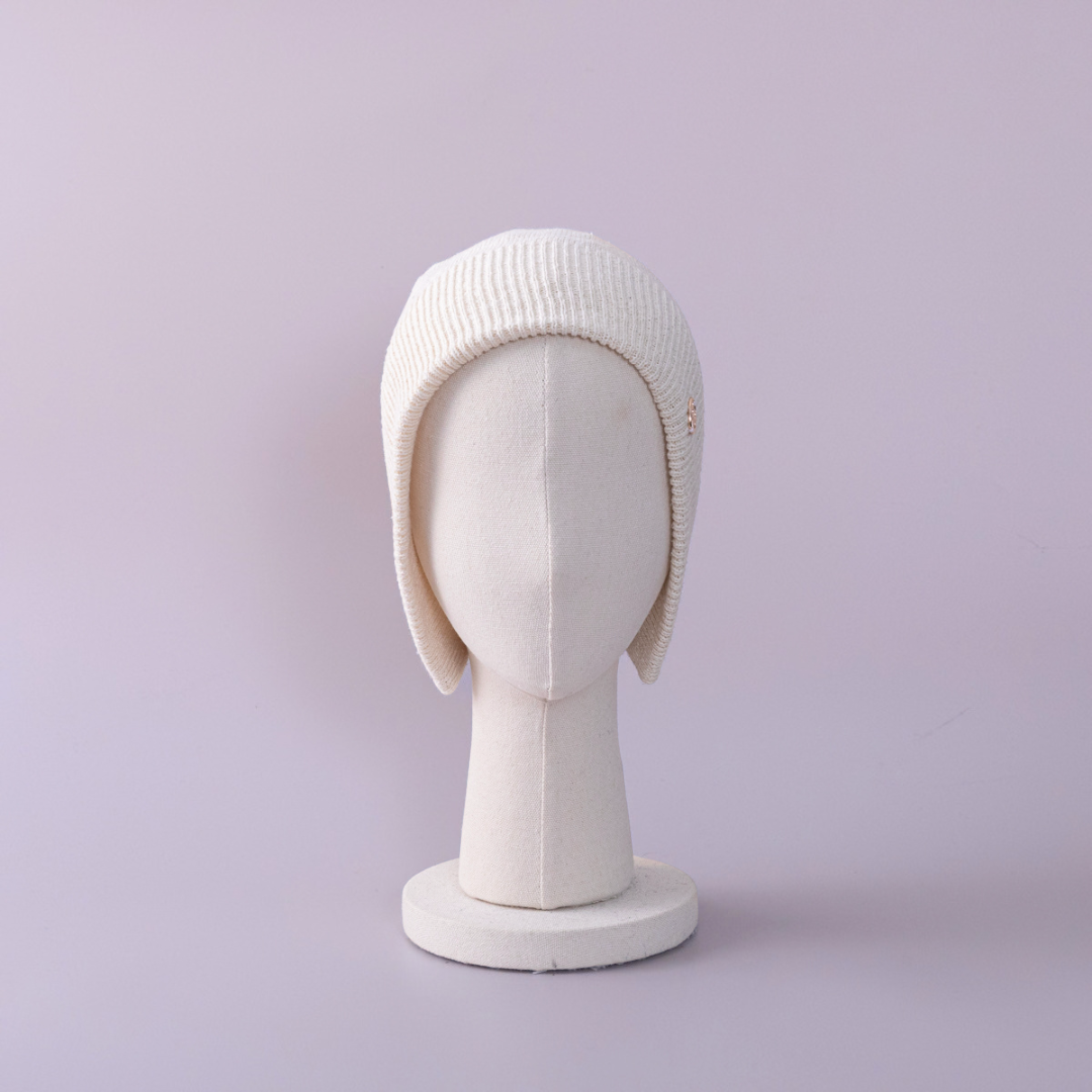 SLIT BEANIE / Daily Silk - Oatmeal (non velcro) – BAREN（バレン）