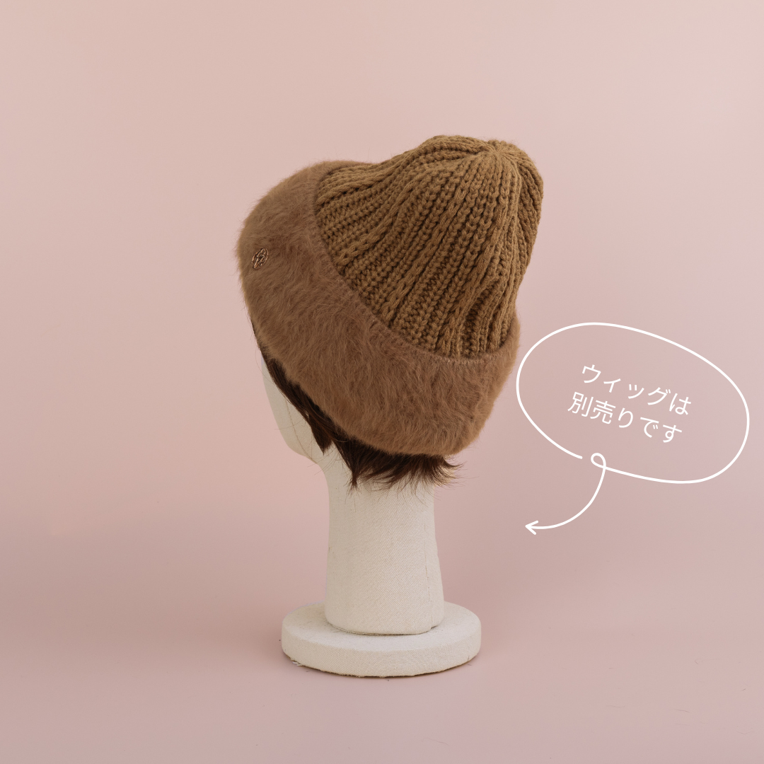 BEANIE / Fur - Camel
