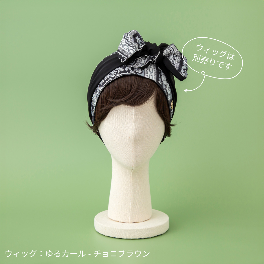 SCARF HAT (M) / Leopard-Black – BAREN（バレン）