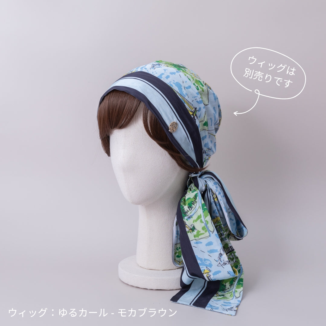 Baren 5点セット　スカーフハット、ボンネット、ビーニー、前髪ウィッグ2点 BONNET / Organic Cotton-Gray – BAREN（バレン）