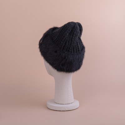 BEANIE / Fur - Black