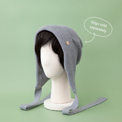 BONNET / Organic Cotton-Gray