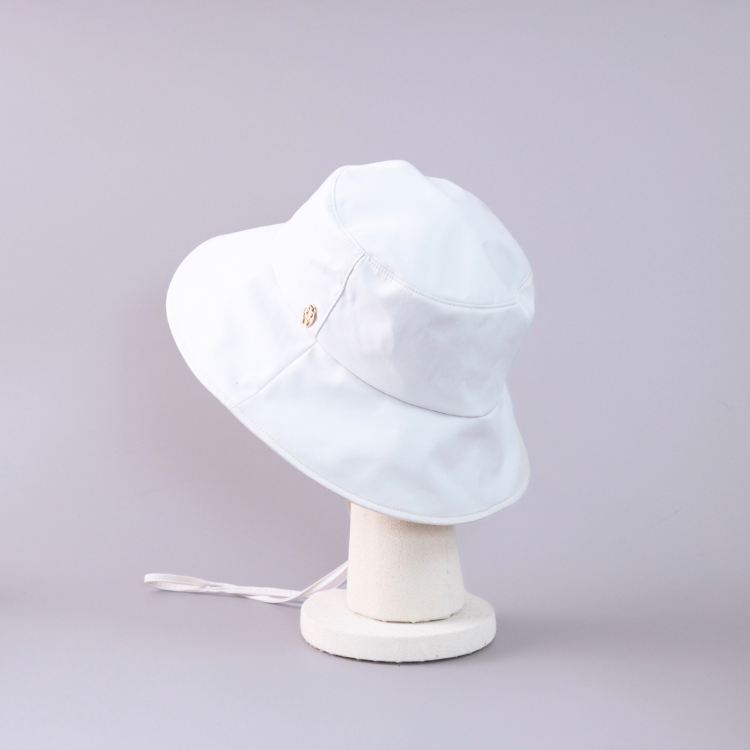 BAREN前髪ウィッグ & バゲットハット / Nylon-OffWhite Wide Brim HAT / 100% UV cut - Off White – BAREN（バレン）