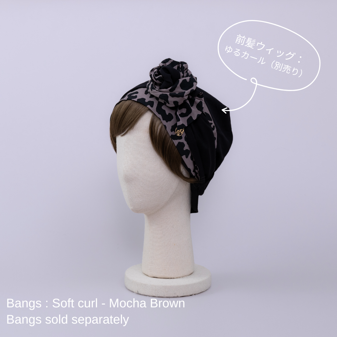 SCARF HAT (M) / Leopard - Black – BAREN（バレン）