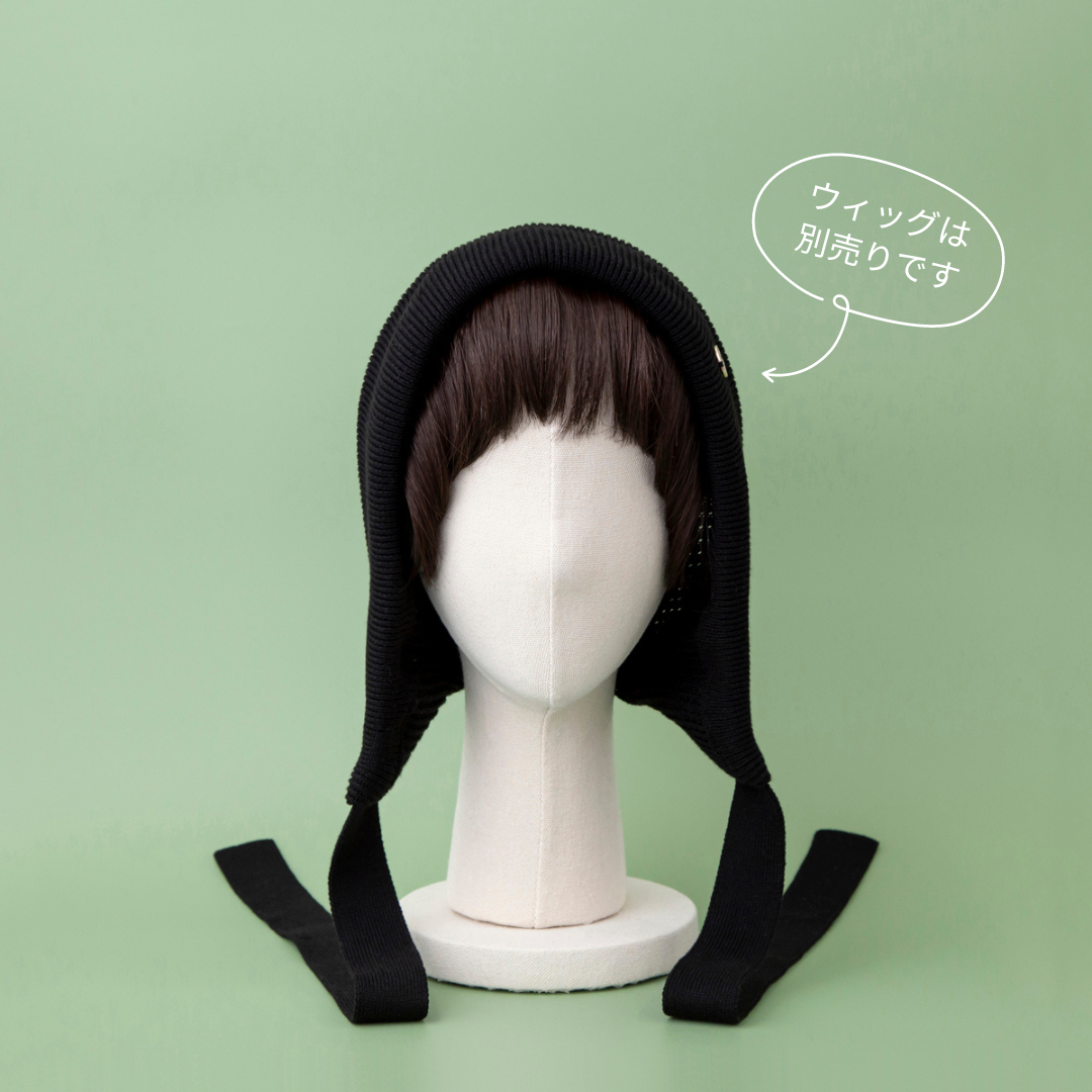 BAREN ★ボンネット（ニットキャップ）★オーガニックコットン★ブラック BONNET / Organic Cotton-Black – BAREN（バレン）