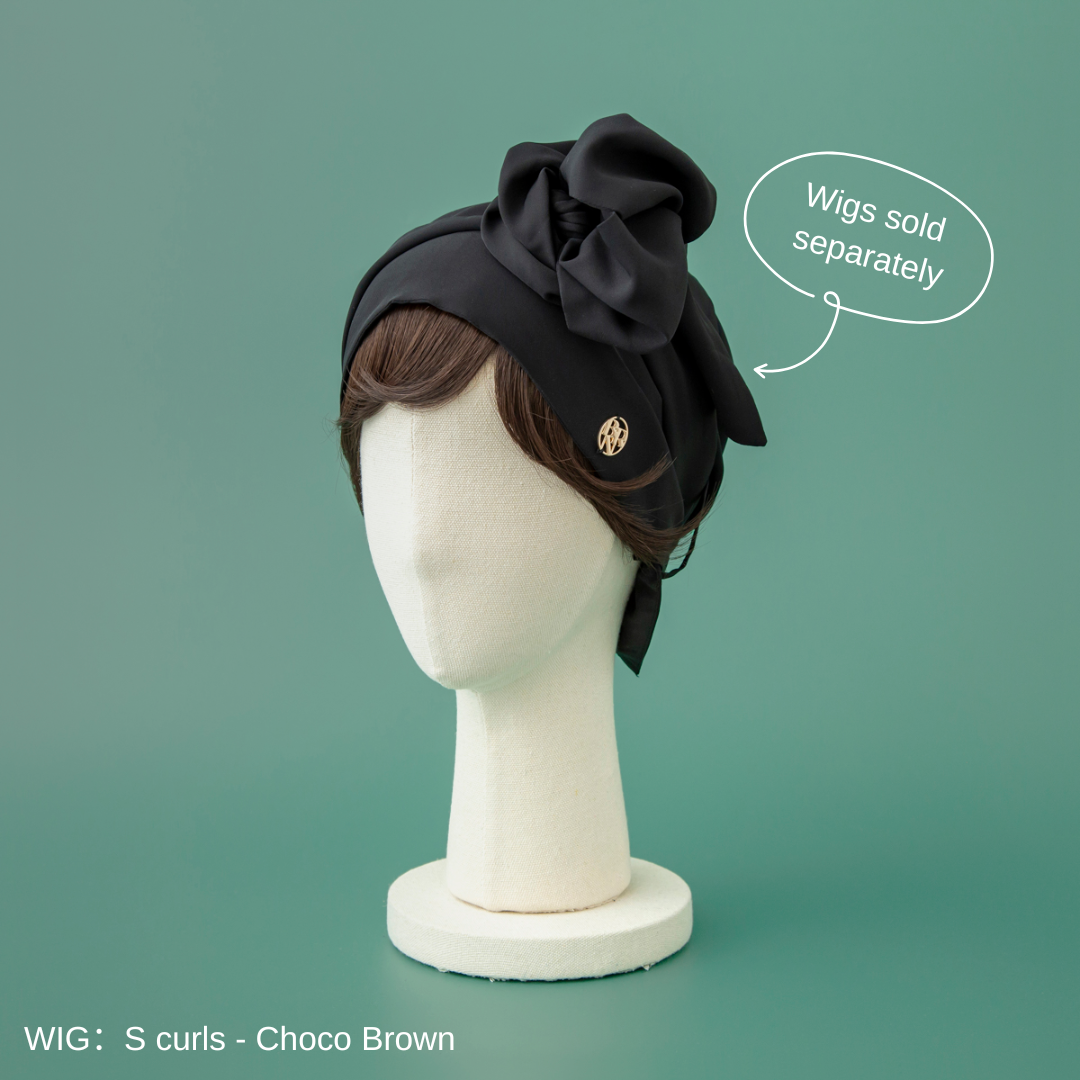 SCARF HAT (M) / Basic-Black