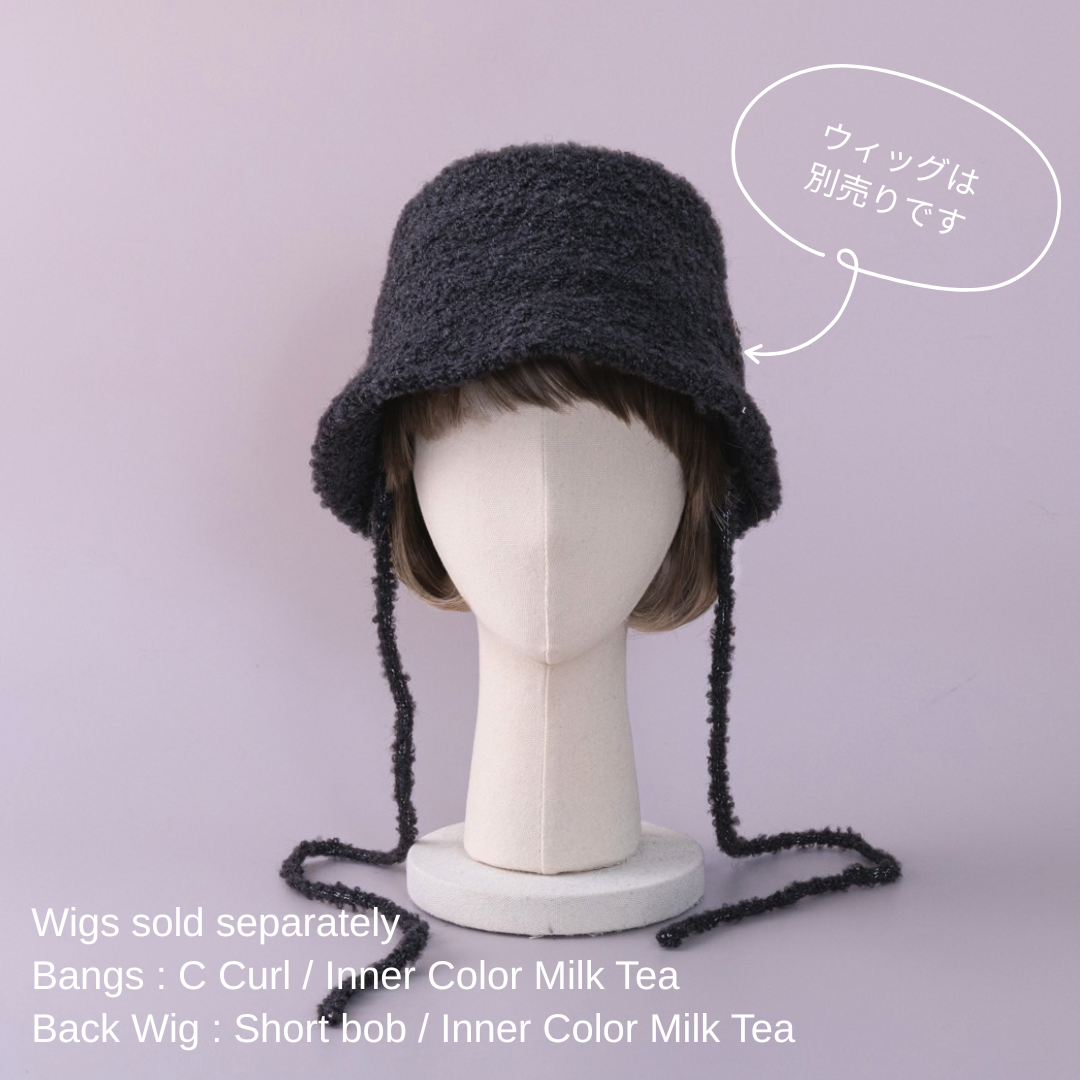 【BAREN】バケットハット ブラック 調整可能 BUCKET HAT / Boucle - Black – BAREN（バレン）