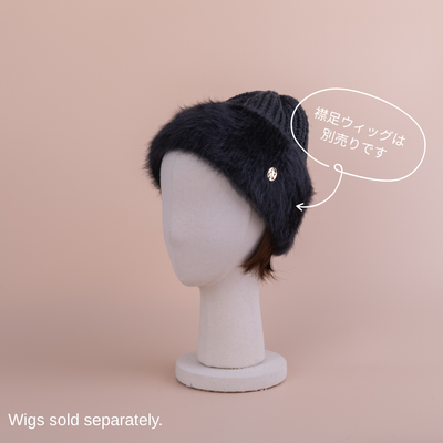 BEANIE / Fur - Black