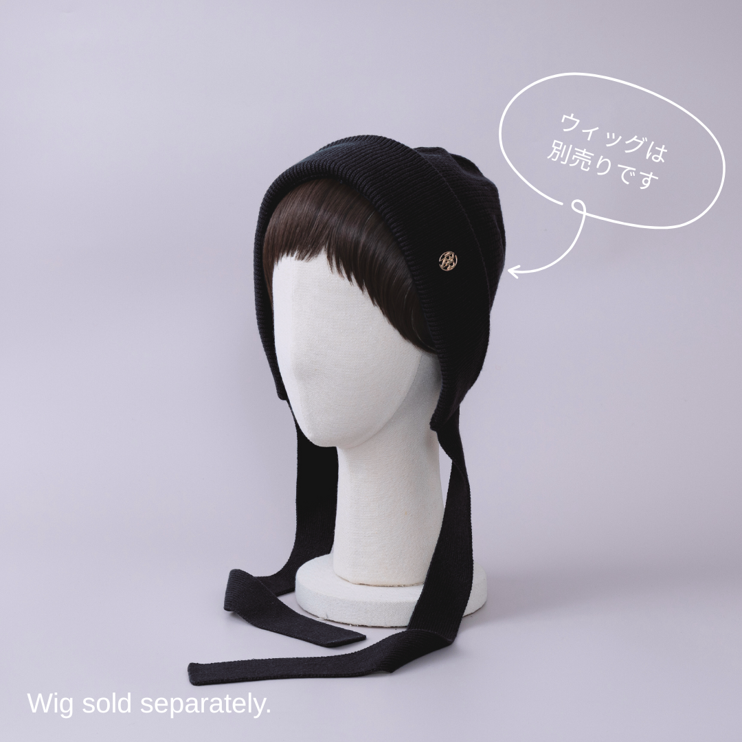 【BAREN】BONNET / Organic Cotton-Black KNIT BONNET / Organic Cotton - Black – BAREN（バレン）