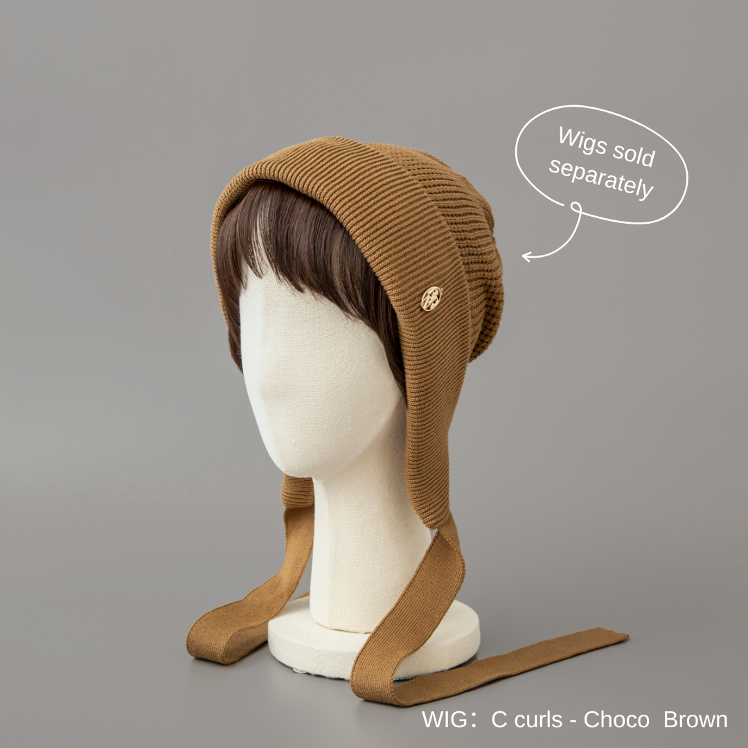 BAREN】BONNET / Organic Cotton-Black Hopop Cotton Buds-Infused