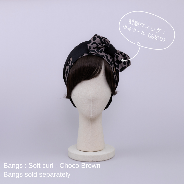 SCARF HAT / Leopard - Black – BAREN(バレン) SCARF HAT / Leopard - Black – BAREN(バレン)