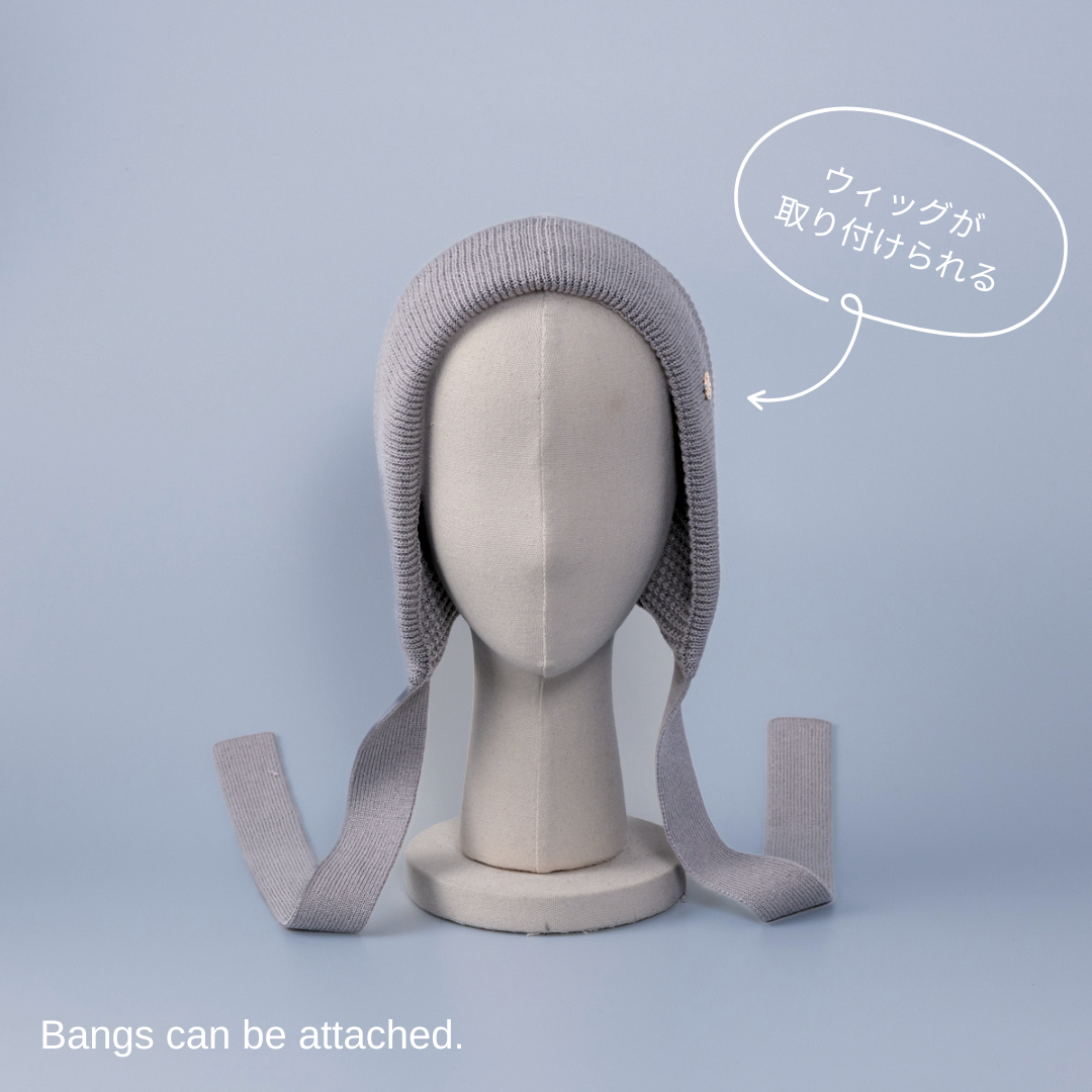 BAREN ボンネット　グレー KNIT BONNET / Organic Cotton - Gray – BAREN（バレン）