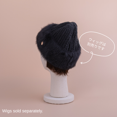BEANIE / Fur - Black