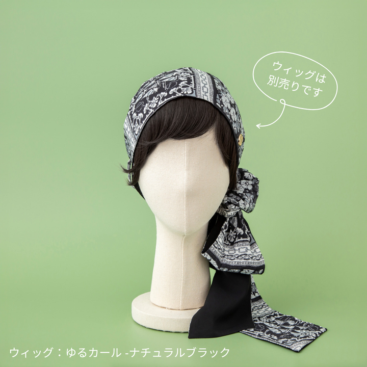 SCARF HAT / Marine-Black – BAREN(バレン) SCARF HAT / Marine-Black – BAREN(バレン)