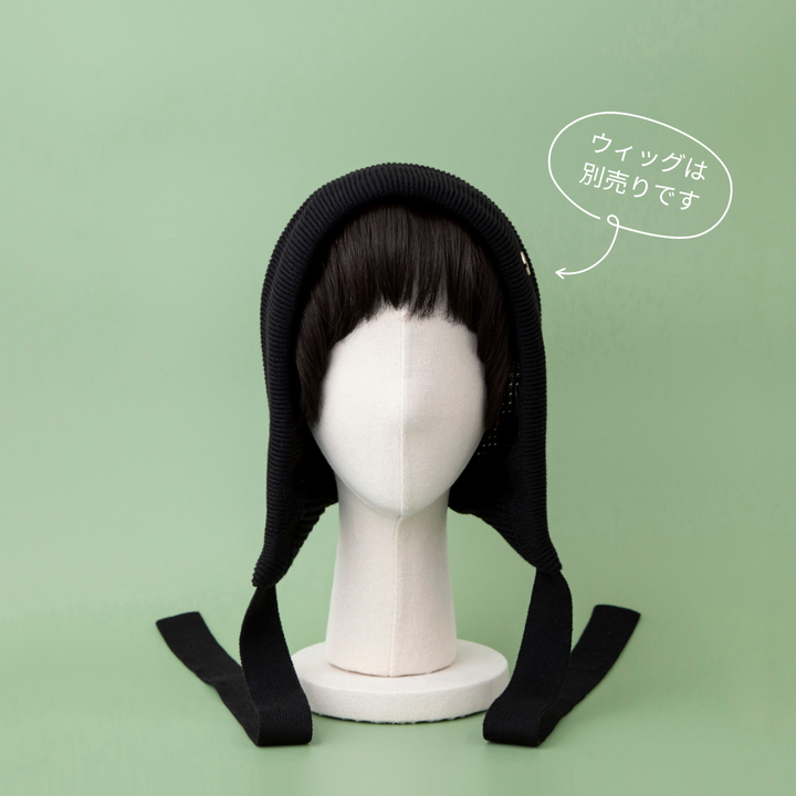 barenオーガニックコットン ボンネット ブラック BONNET / Organic Cotton-Black – BAREN（バレン）