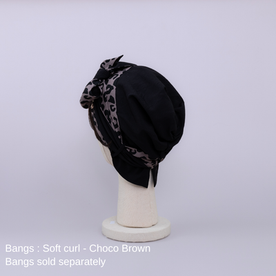 SCARF HAT (M) / Leopard - Black – BAREN（バレン）