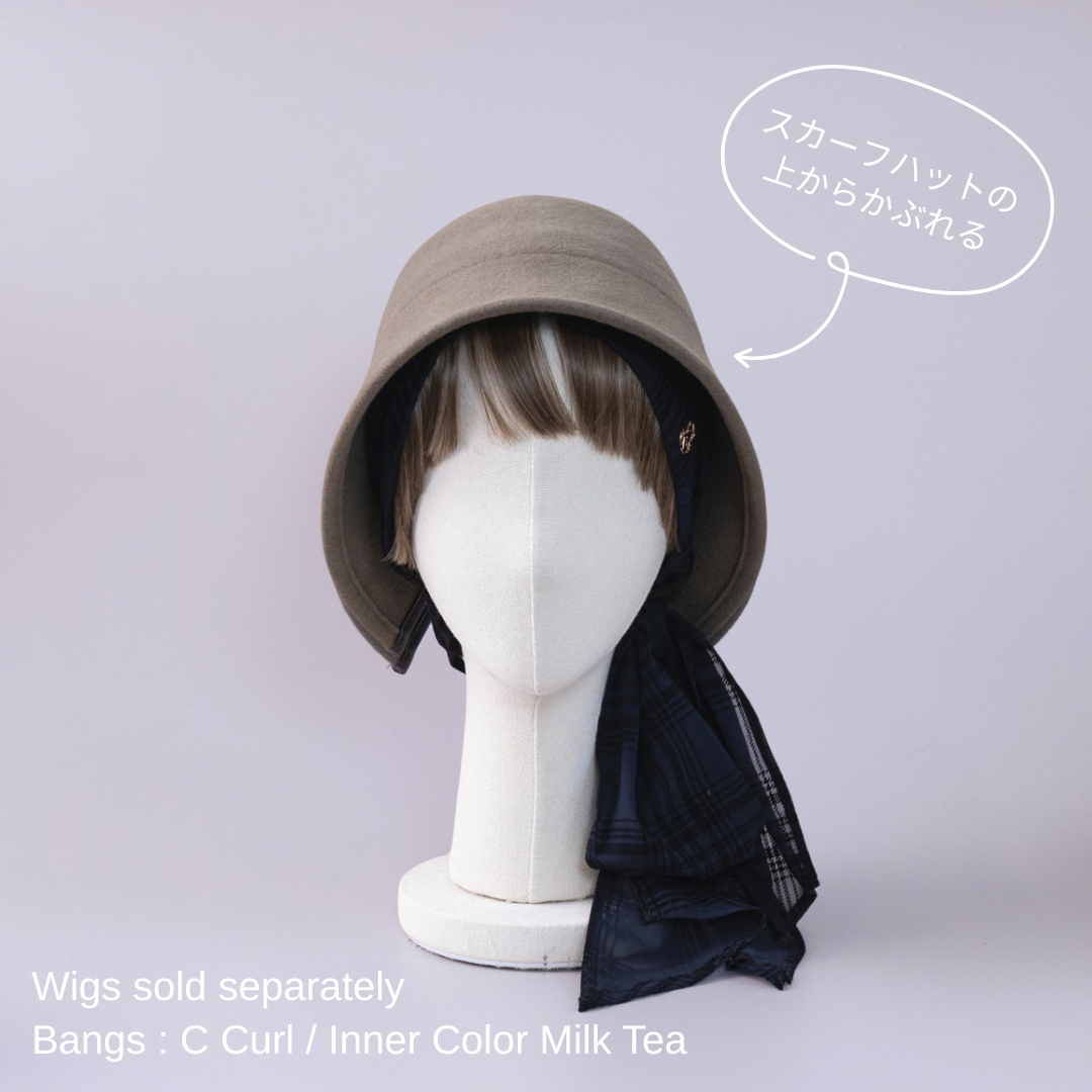 BAREN バレン　スカーフハット　ブラウン HAT / Felt - Mocha – BAREN（バレン）