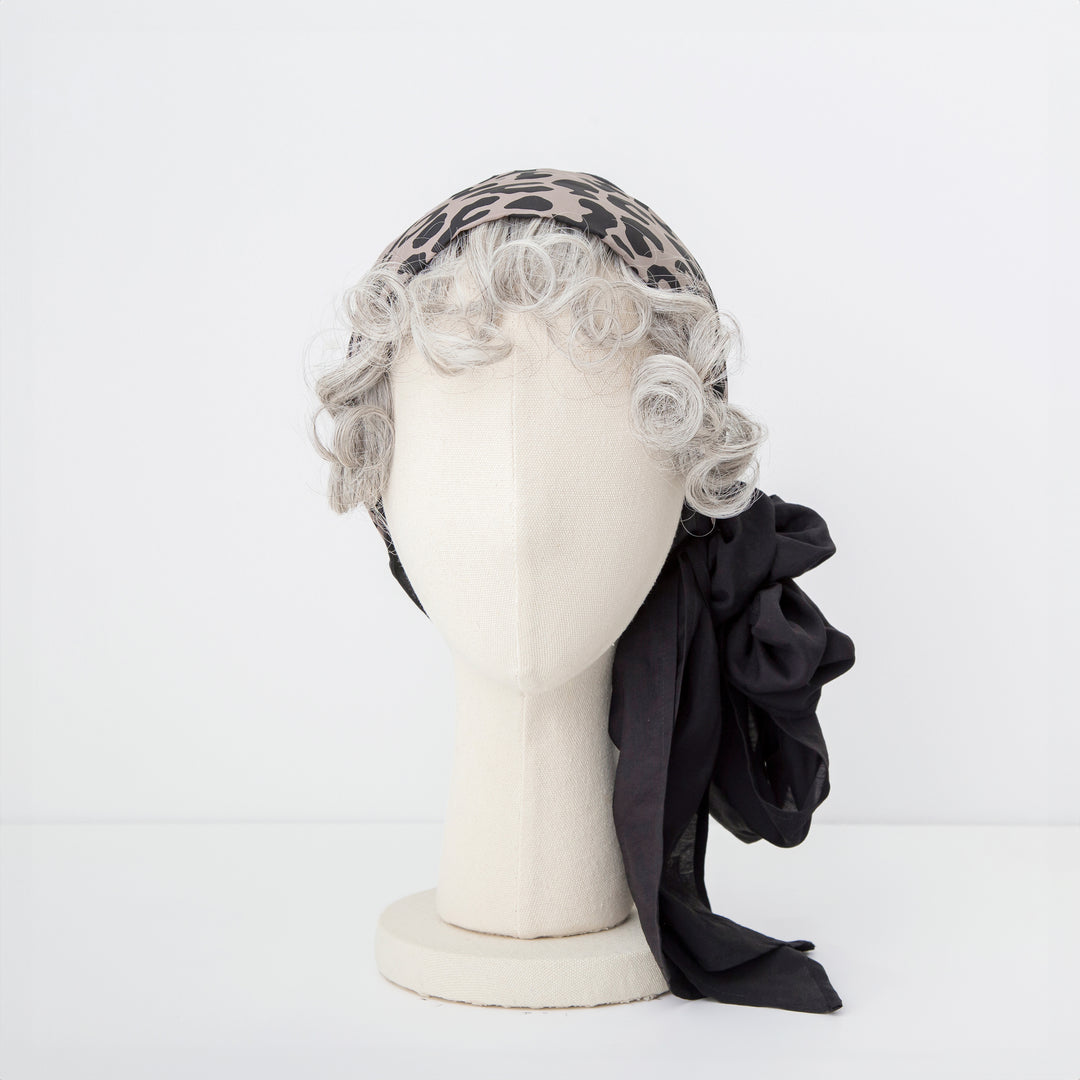 SCARF HAT (M) / Leopard-Black – BAREN（バレン）