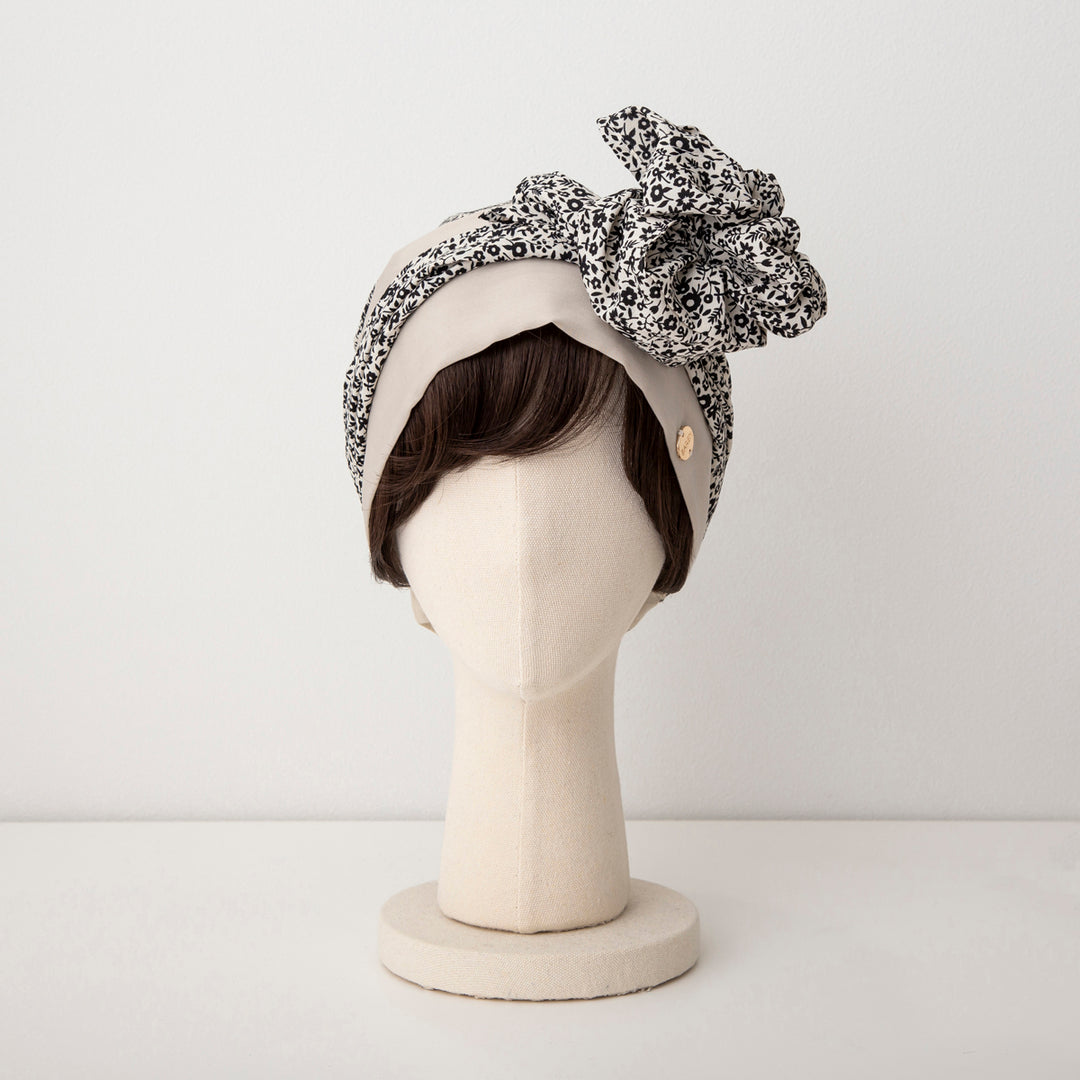 BAREN♡中古品♡ SCARF HAT / DotChiffon-Beige BAREN♡中古品♡ SCARF HAT / DotChiffon-Beige