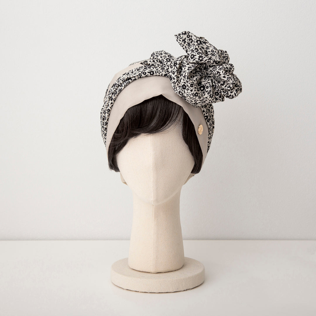 BAREN♡中古品♡ SCARF HAT / DotChiffon-Beige SCARF HAT (M) / DotChiffon-Beige – BAREN（バレン）