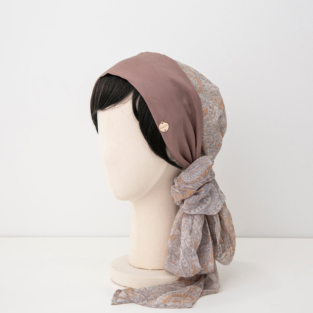 SCARF HAT (M) / Paisley-Brown – BAREN（バレン）