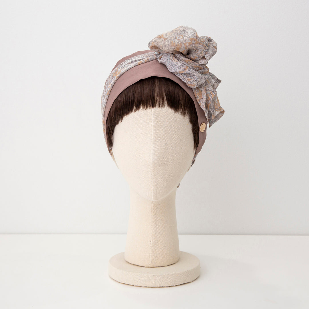 SCARF HAT (M) / Paisley-Brown – BAREN（バレン）