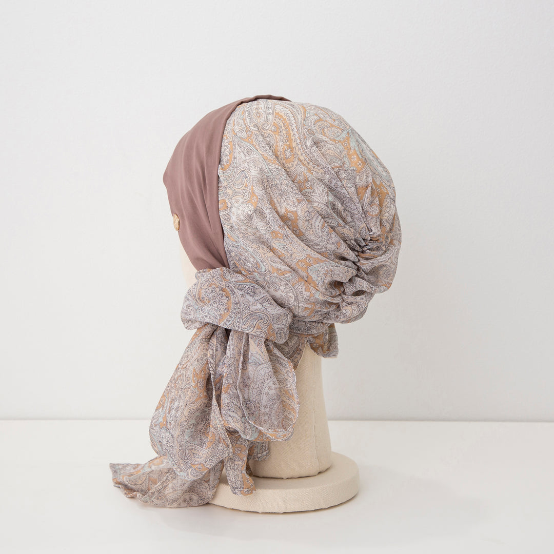 BAREN スカーフハット(Mサイズ) PaisleyBrown 医療用 BAREN スカーフハット(Mサイズ) PaisleyBrown 医療用 SCARF HAT (M