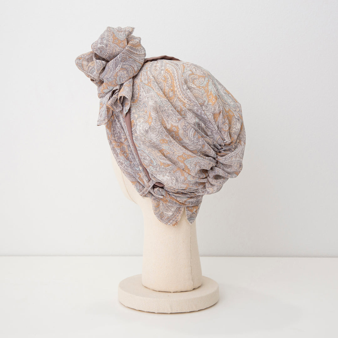 SCARF HAT (M) / Paisley-Brown – BAREN（バレン）