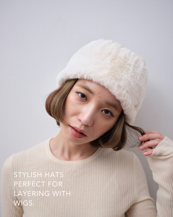 BEANIE / Fur Knit - Ivory – BAREN（バレン）