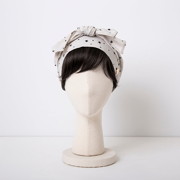 SCARF HAT(S size) / Star-Ivory