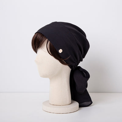 SCARF HAT(S size) / Basic-Black